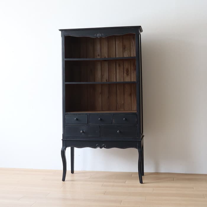 【blue gray】ブラック フレンチキャビネット