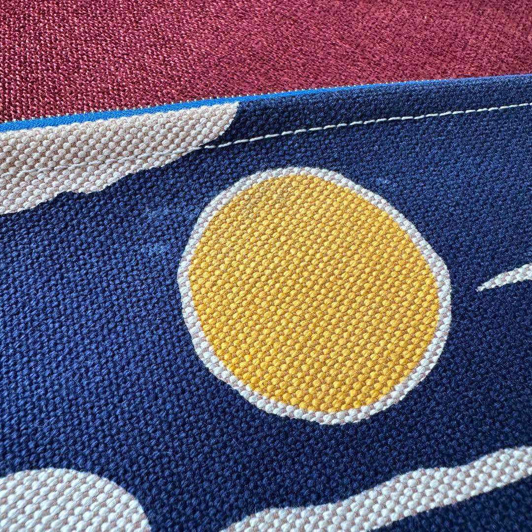 エルメス シェーヌダンクル ポーチ ベージュ ブルー