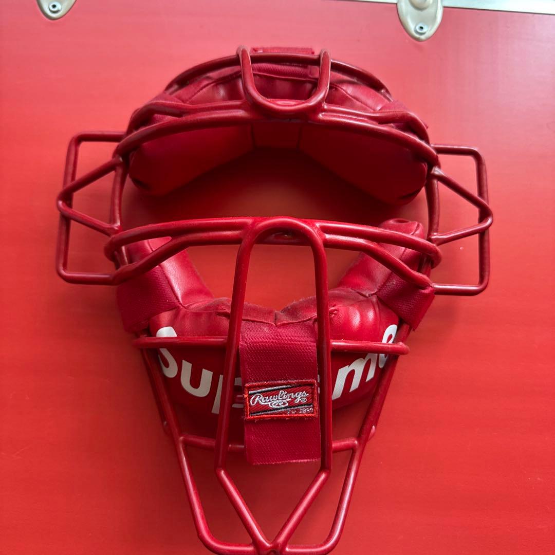 SUPREME Rawlings キャッチャーマスク レッド