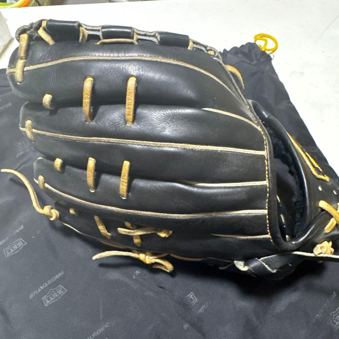 ZETT プロステイタス 軟式 内野手用 源田選手モデル ブラック 型良好