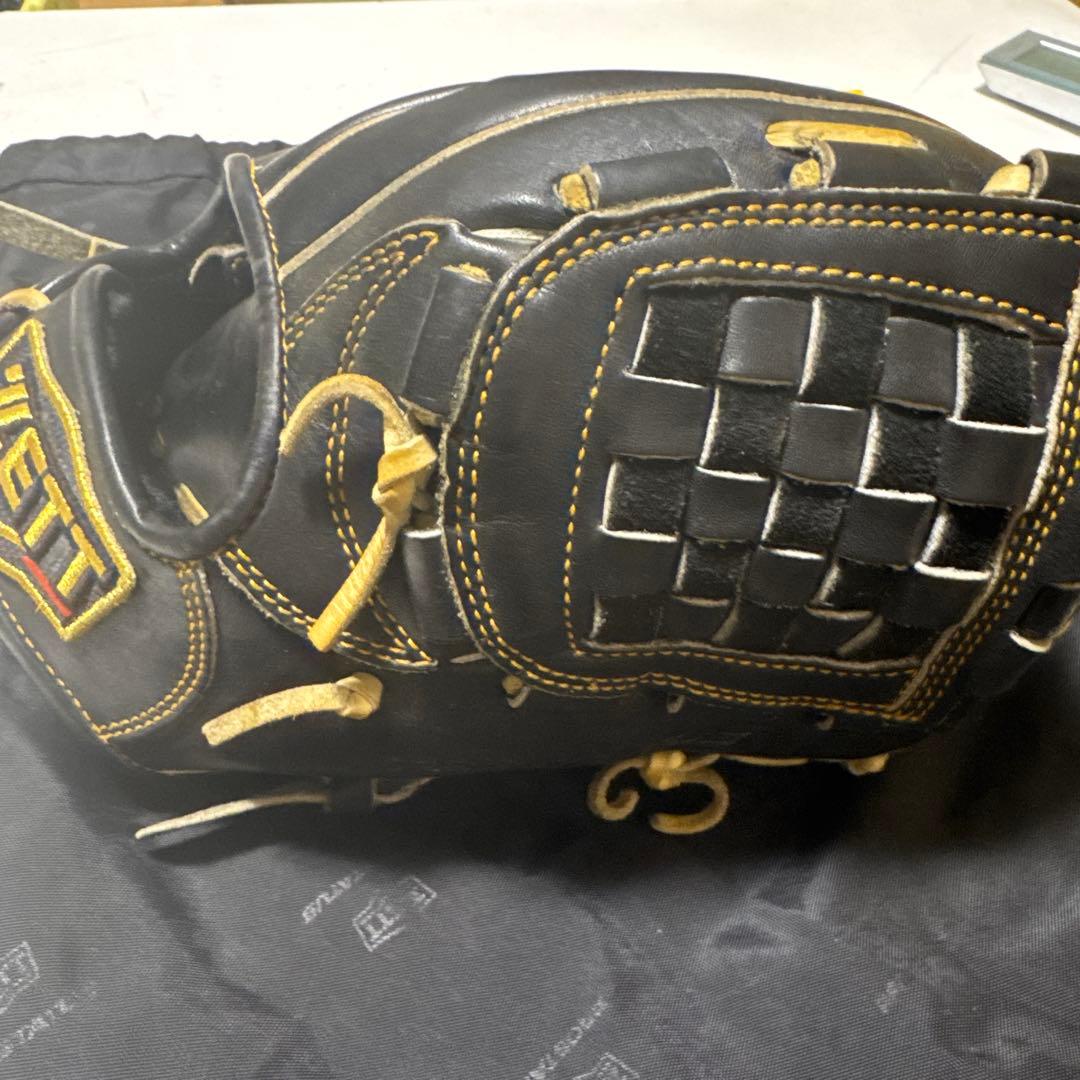 ZETT プロステイタス 軟式 内野手用 源田選手モデル ブラック 型良好