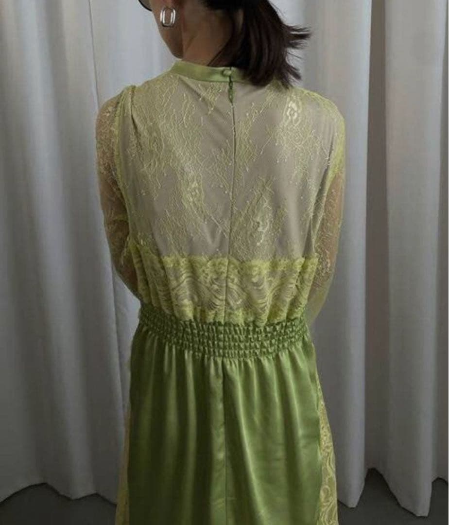 スーツ・フォーマル・ドレス AMERI UND LACE TRIMMING DRESS