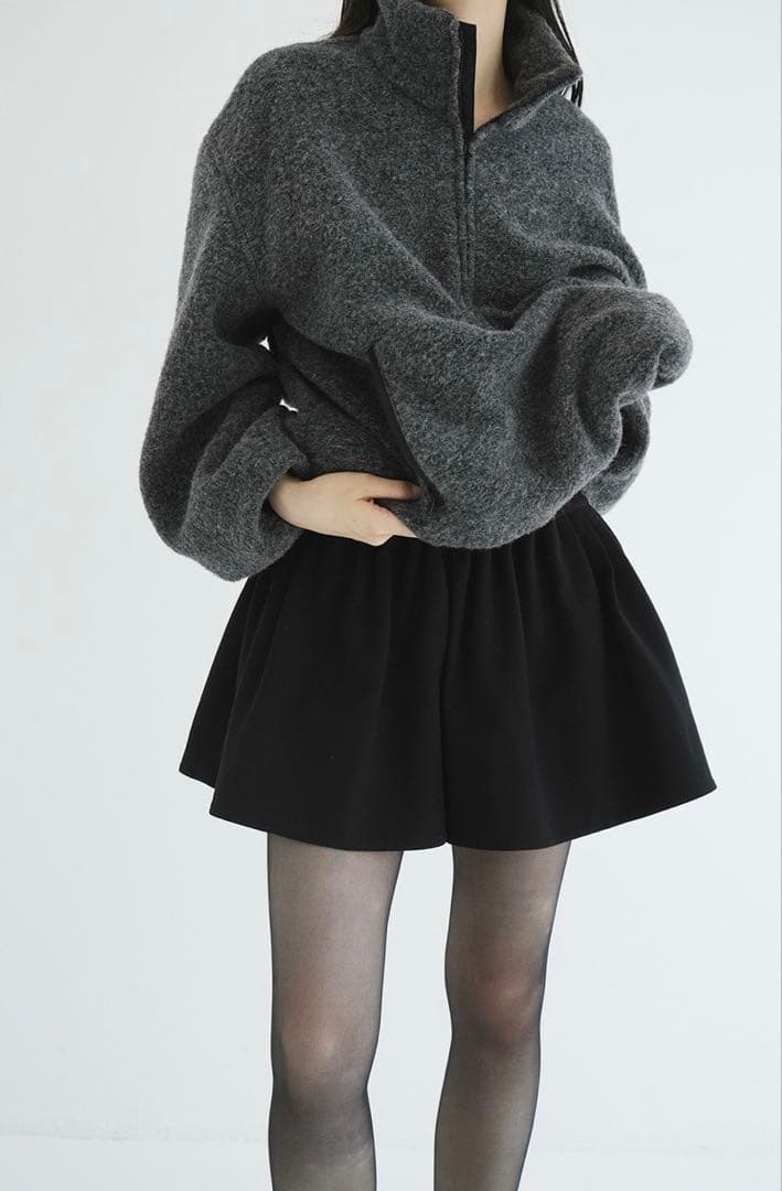 【即日発送】CLANE LOW WAIST TUCK SHORT PANTS