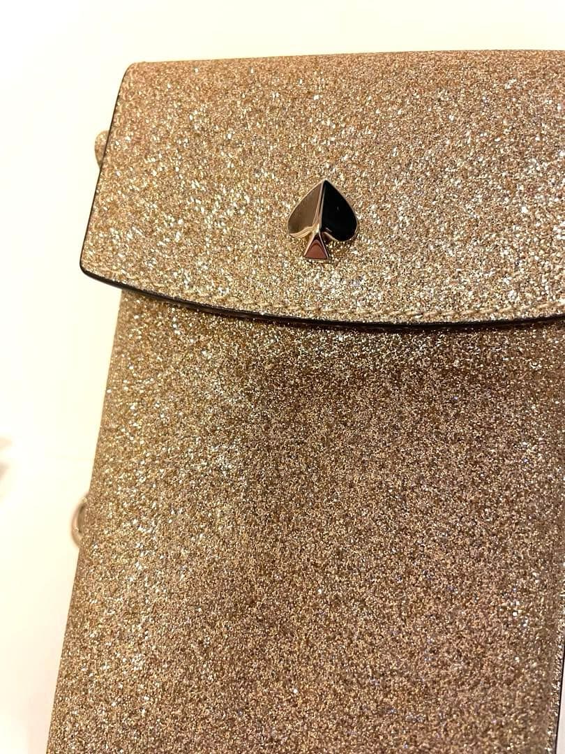 ケイトスペード♠️ ゴールド スマホショルダーバッグ　フォンクロスボディ