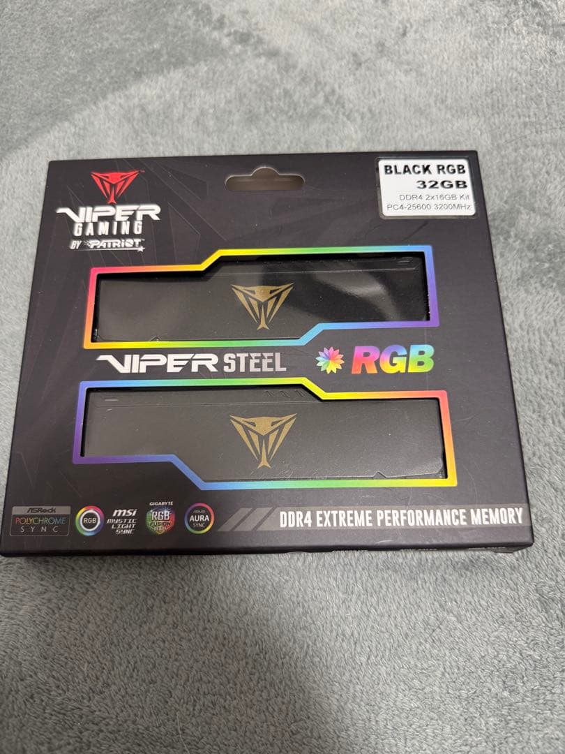 32GB】Patriot Memory Viper Steel RGB DDR4