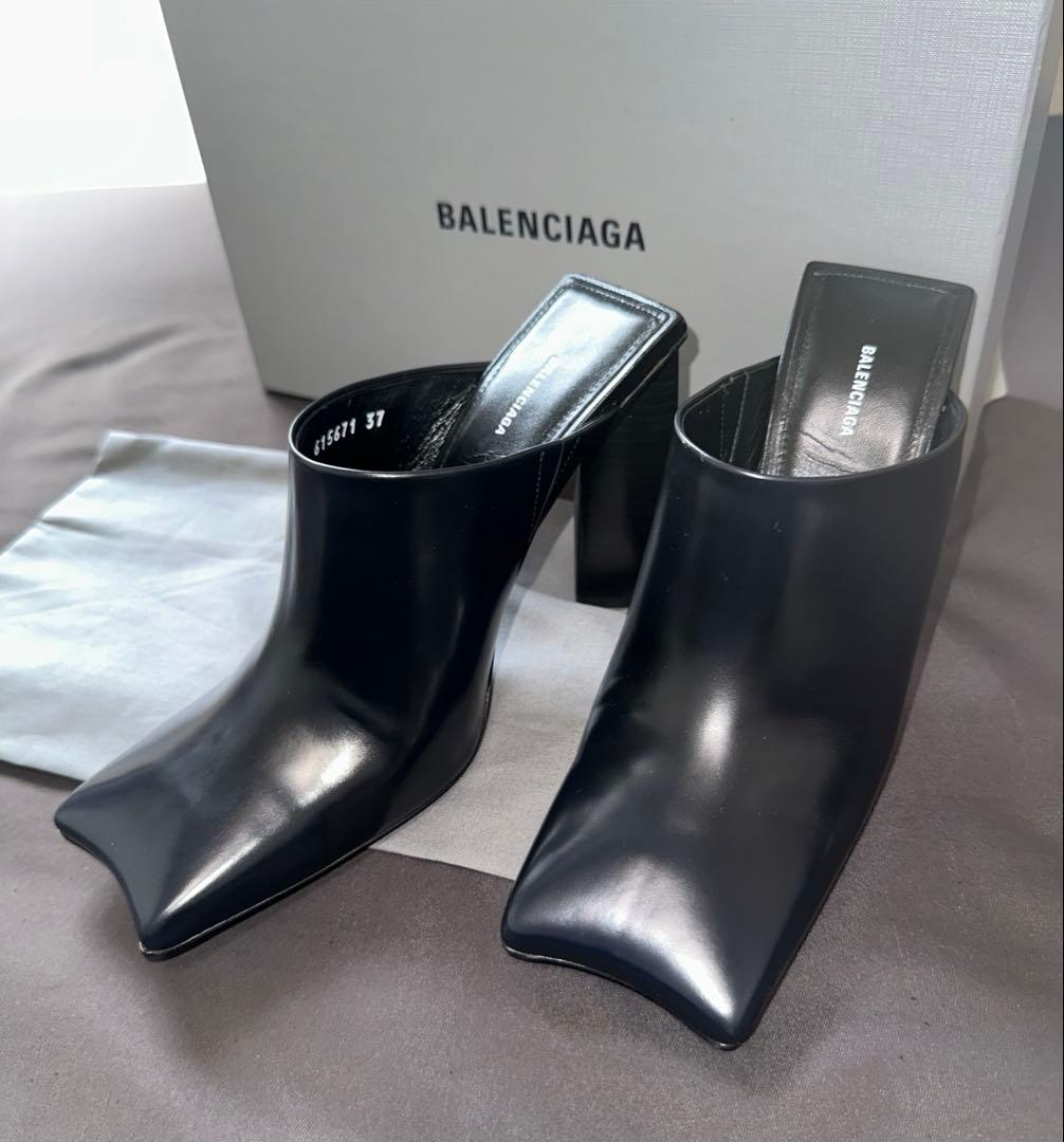 BALENCIAGA ブラック ミュール 37