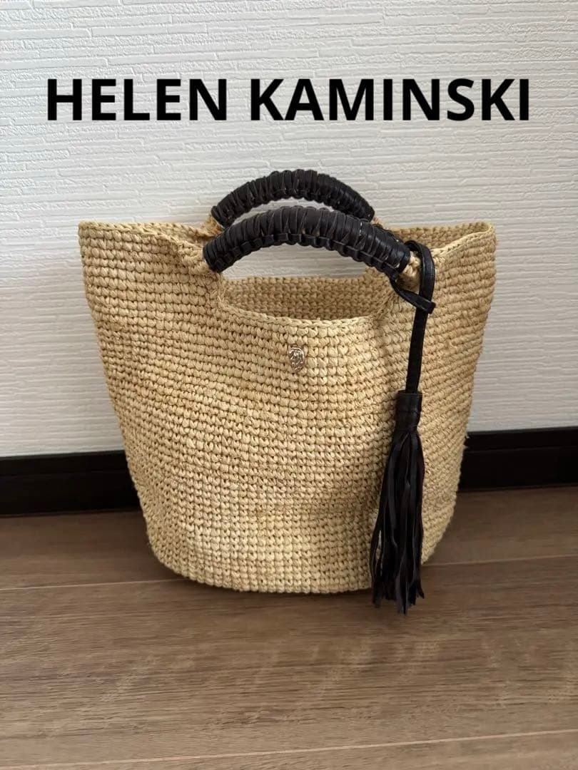 ヘレンカミンスキー　ラフィアカゴバッグ