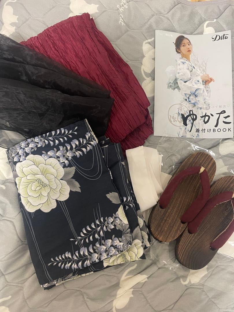 浴衣 dita 凪の藤ながれ