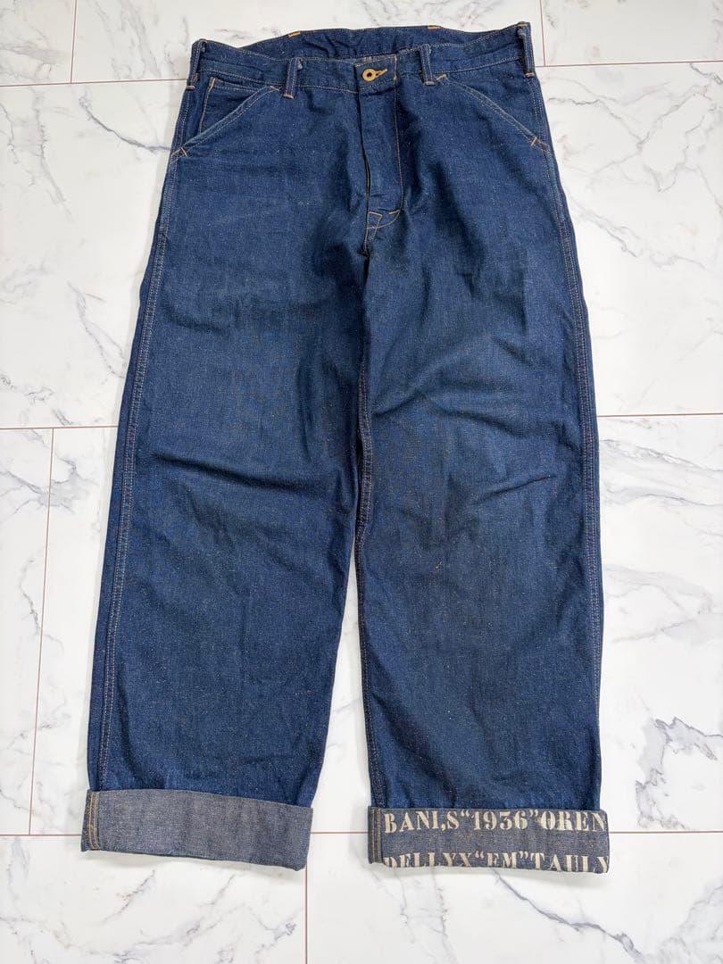 BY GLADHAND ワークパンツ ダークブルー