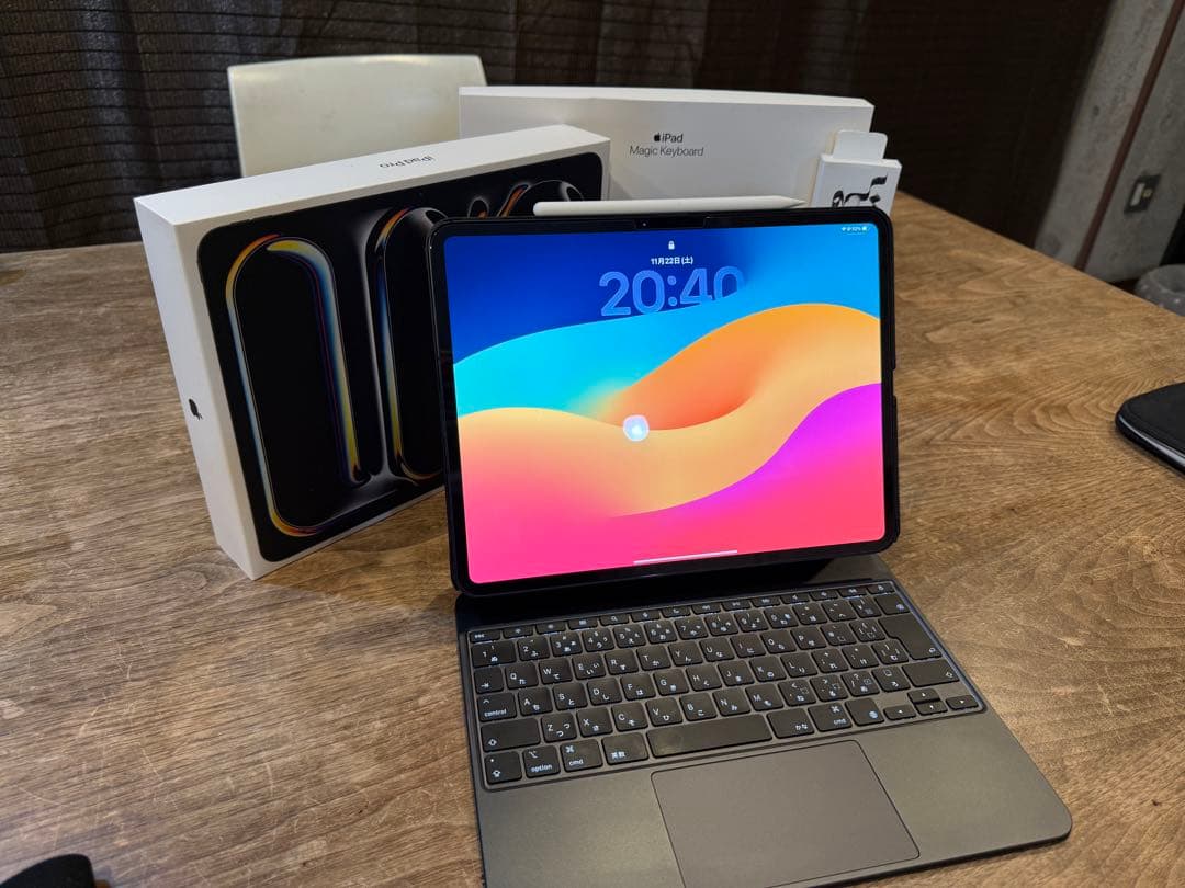 【純正美品】iPad Pro M4+ Magic Keyboard５点セット