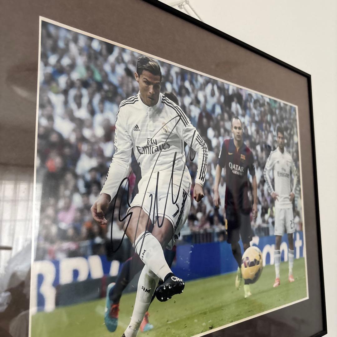 クリスティアーノロナウド直筆サイン エル・クラシコ