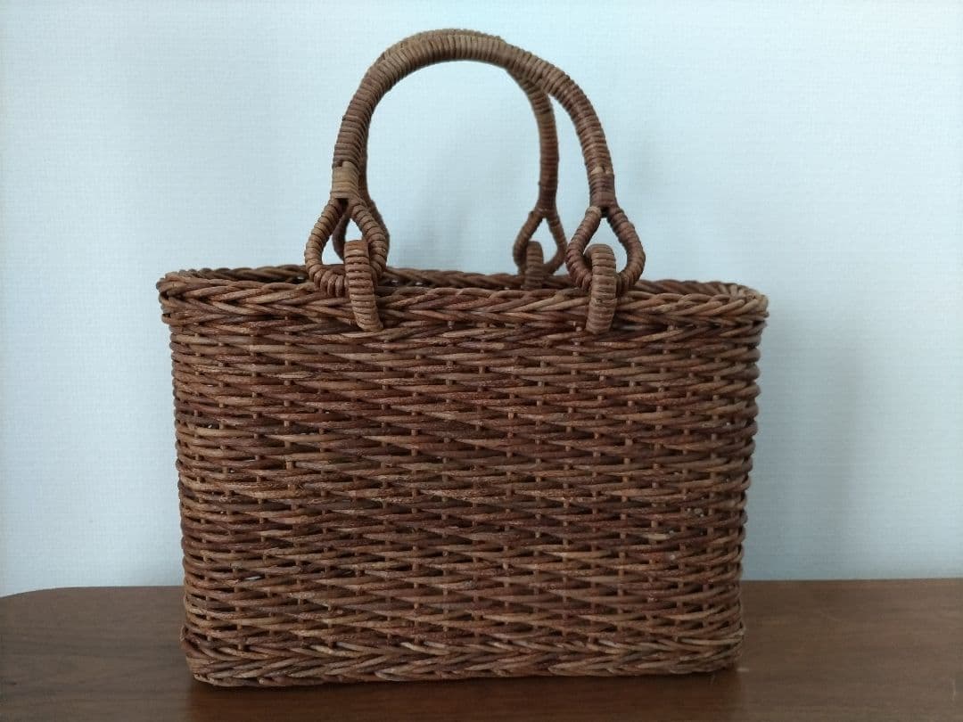 青森　宮本工芸　あけびカゴバッグ