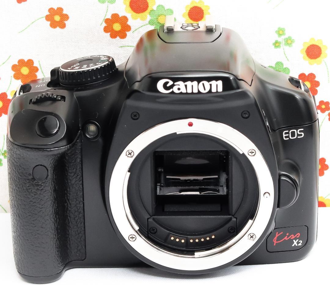 キャノン Canon kiss x2☆スマホに転送☆手振れ補正付☆初心者おススメ