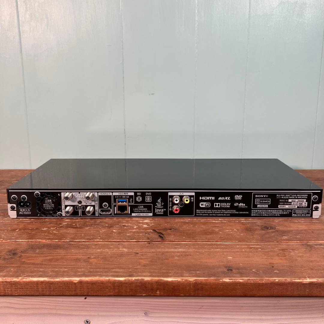 【動作確認済】SONY BDZ-ZW500 Blu-ray HDD500GB