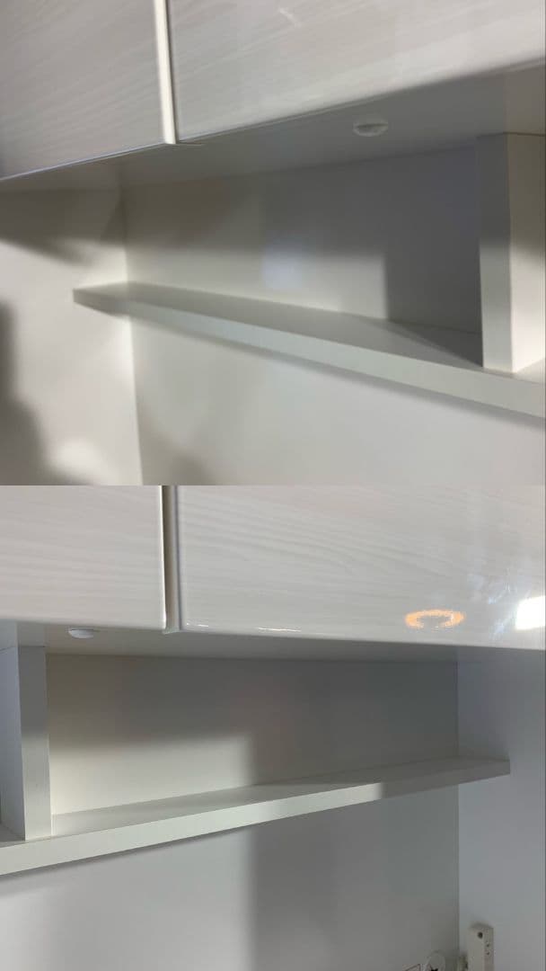 G908\" ニトリ ソレル140KB WH キッチンボード レンジボード 食器棚