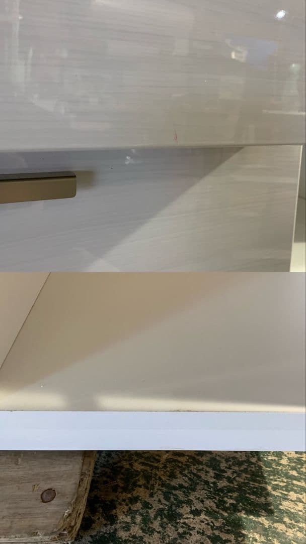 G908\" ニトリ ソレル140KB WH キッチンボード レンジボード 食器棚