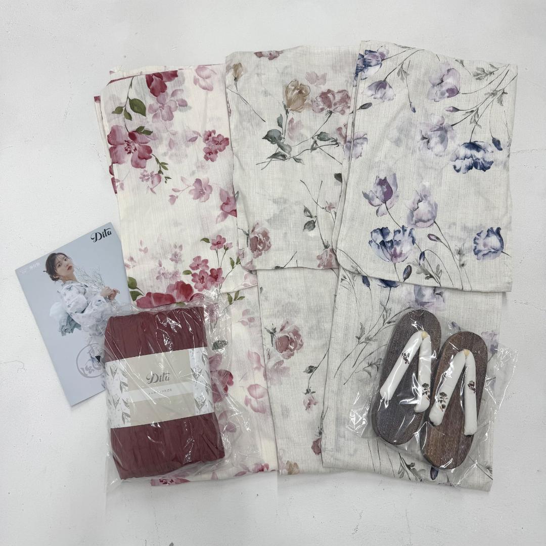 Dita 浴衣 6点セット レディース 兵児帯 下駄 まとめ売り