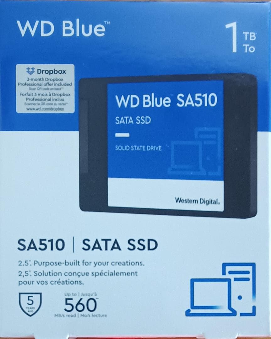 WD SSD 内蔵SSD 2.5インチ 1TB WD Blue SA510 1T