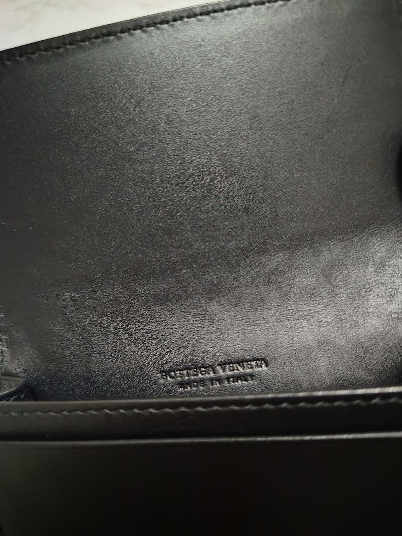 BOTTEGA VENETA イントレチャート カードケース/ ブラック