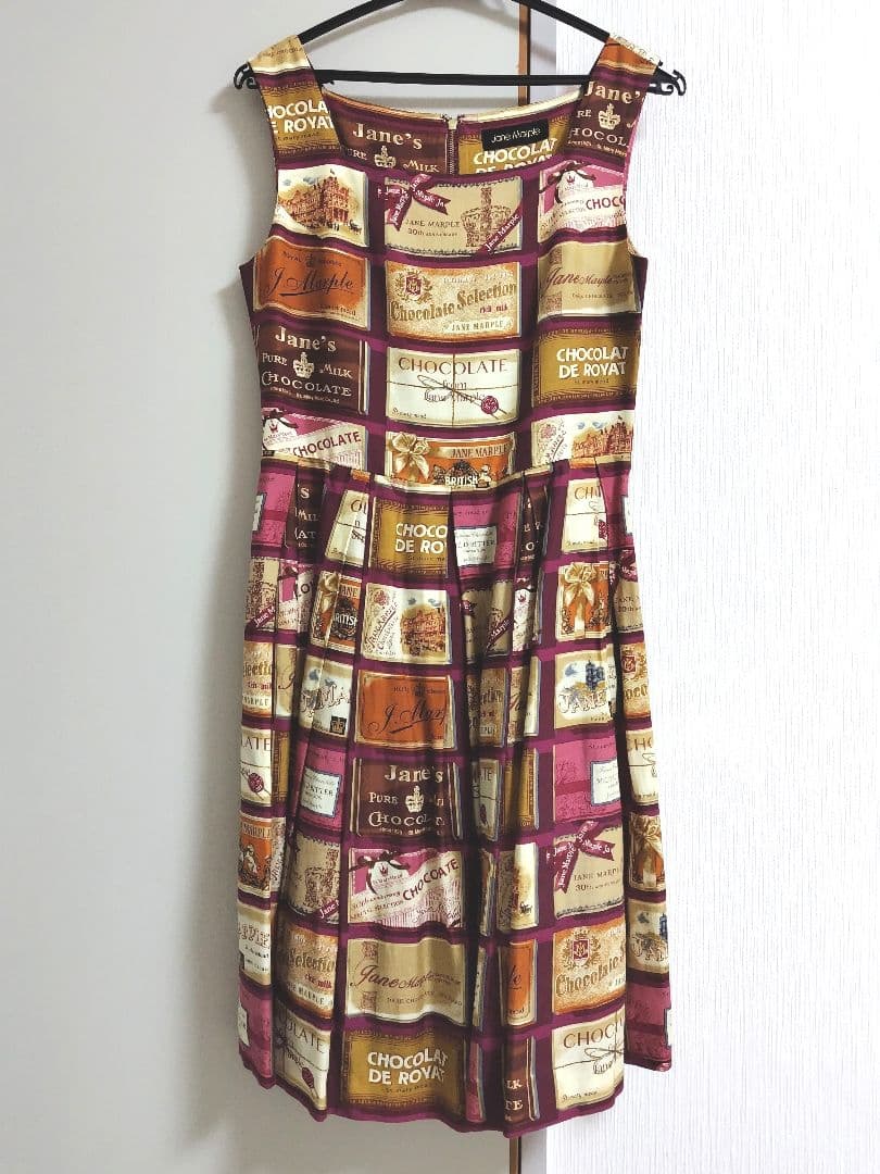 JaneMarple　ブリティッシュチョコレートバースクエアドレス