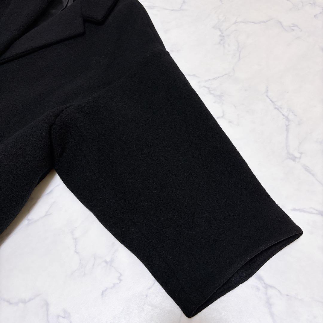 【美品】24AW YOKOCHAN ヨーコチャン バックパール コート ブラック