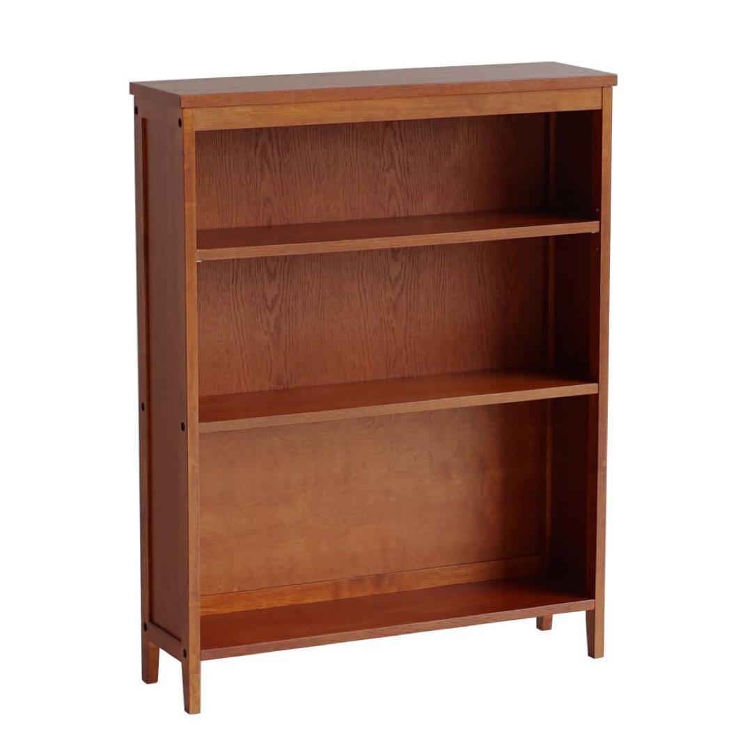 hommage 本棚　ブックシェルフ 文庫本　オーク　可動棚　アンティーク風