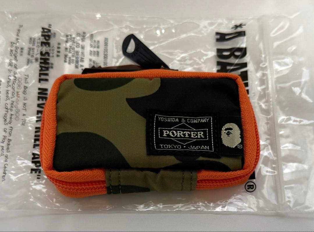 新品 未使用 激レア キーケース PORTER スタンド限定 APE 迷彩