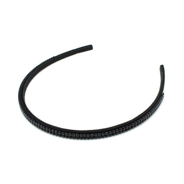 新品COMPLEX BIZ クリスタルメッシュヘアバンド カチューシャ ブラック