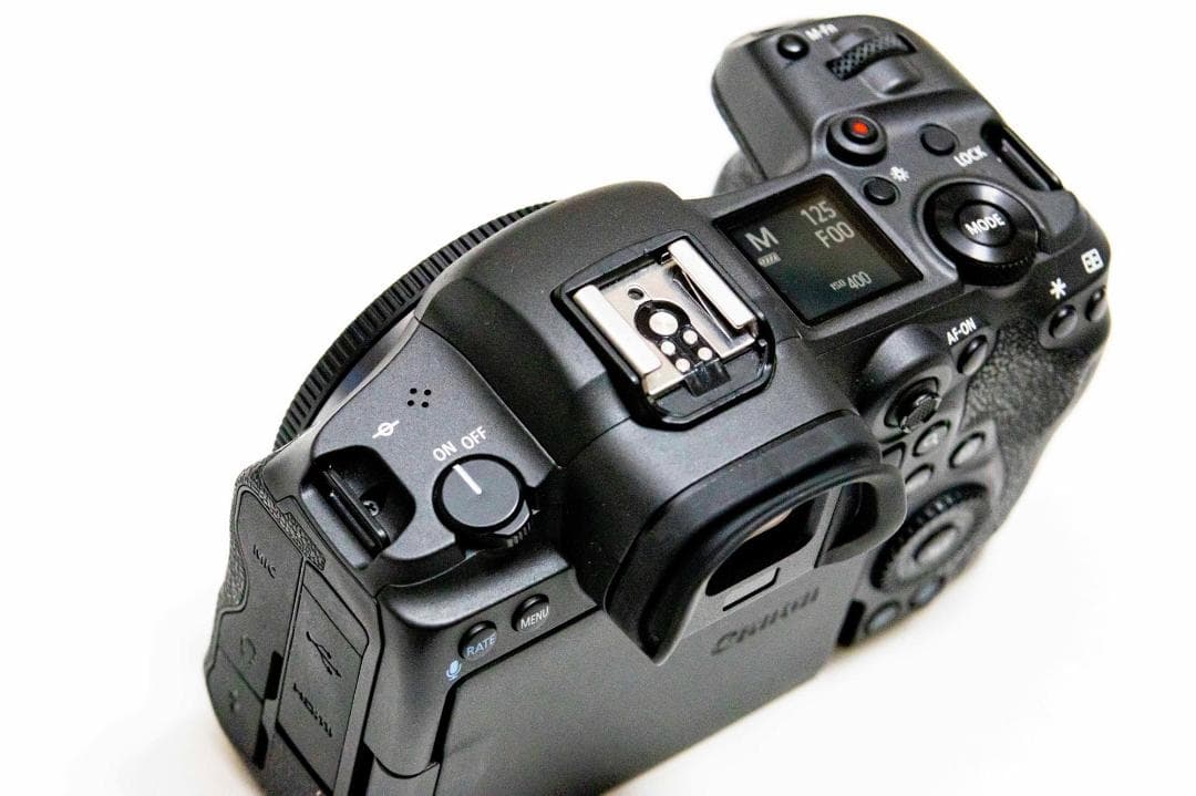 Canon キヤノン EOS R5 + RF50mm F1.8 （別売フード付）