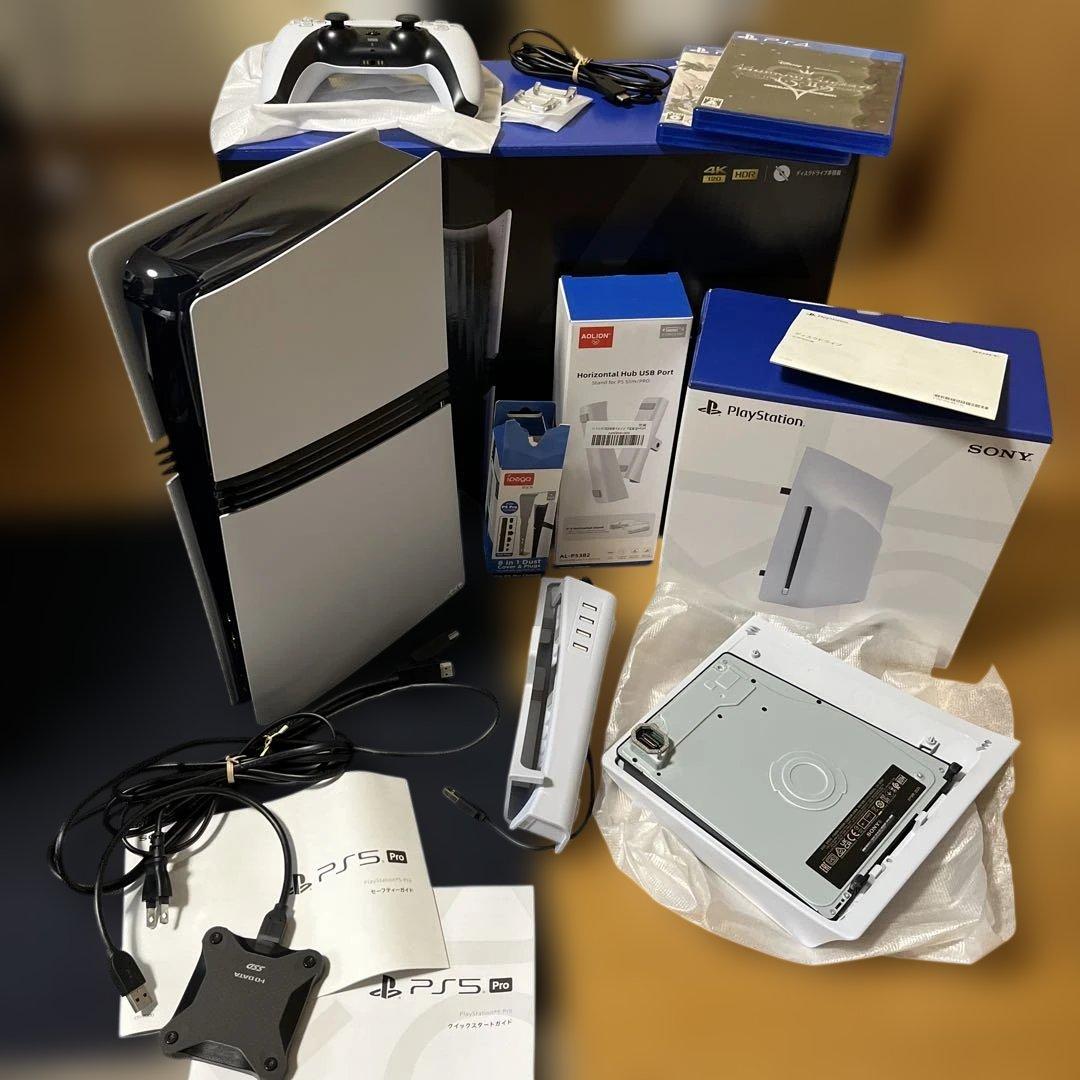 SONY ps5Pro 本体　ディスクドライブ　その他おまけ