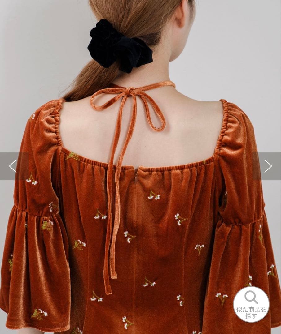 Kastaneオケージョンドレス ベルベットドレス キャメル サイズ1