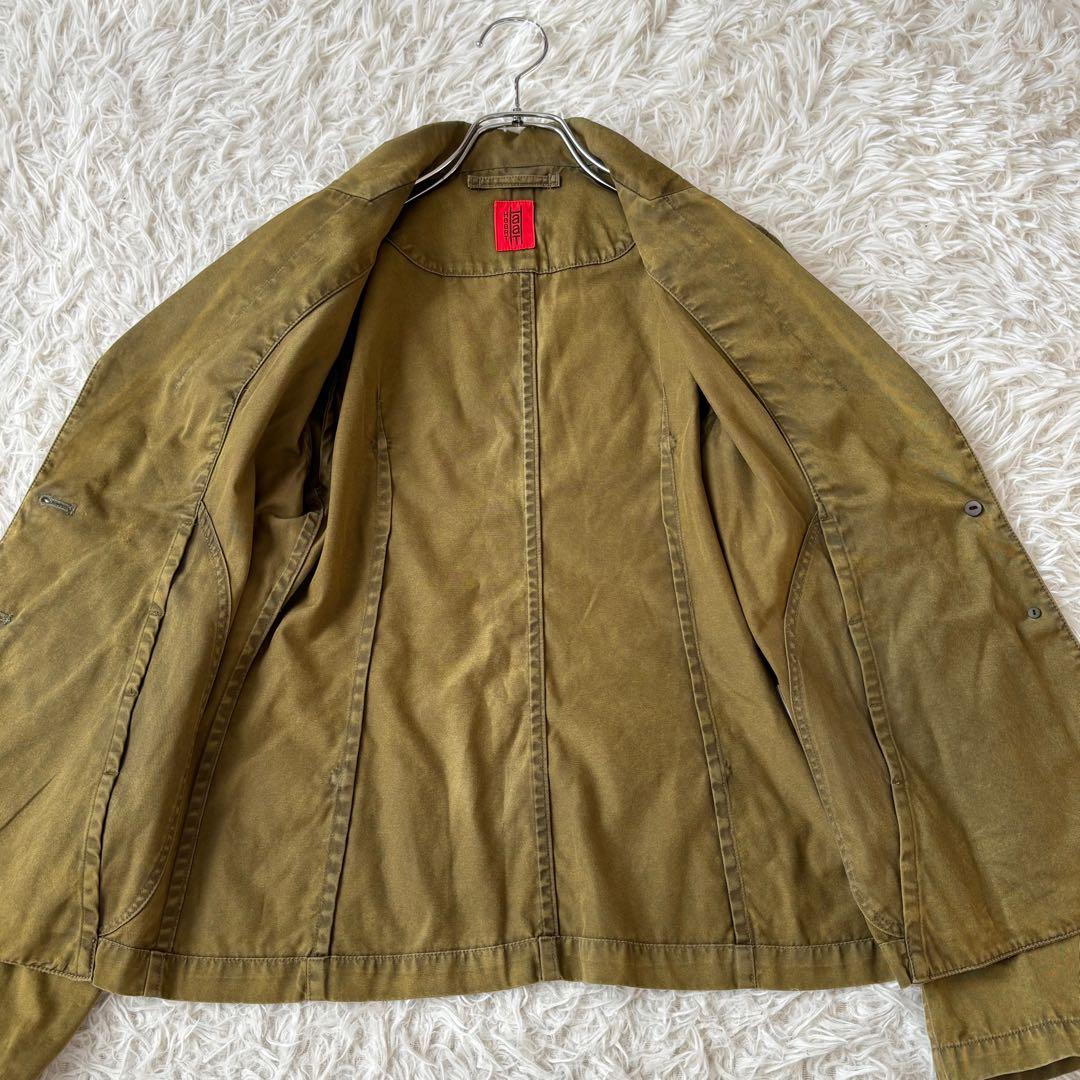 美品✨ Haat イッセイミヤケ テーラードジャケット コットン 2 カーキ
