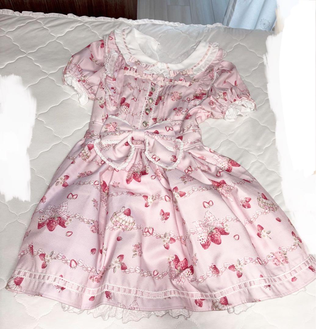 LIZLISA Creamy Berry柄 ワンピース