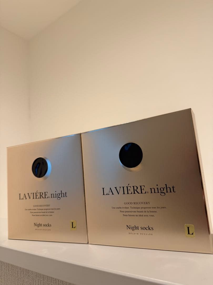 ラヴィエール　ナイトソックスLAVIÉRE Lサイズ　2個セット
