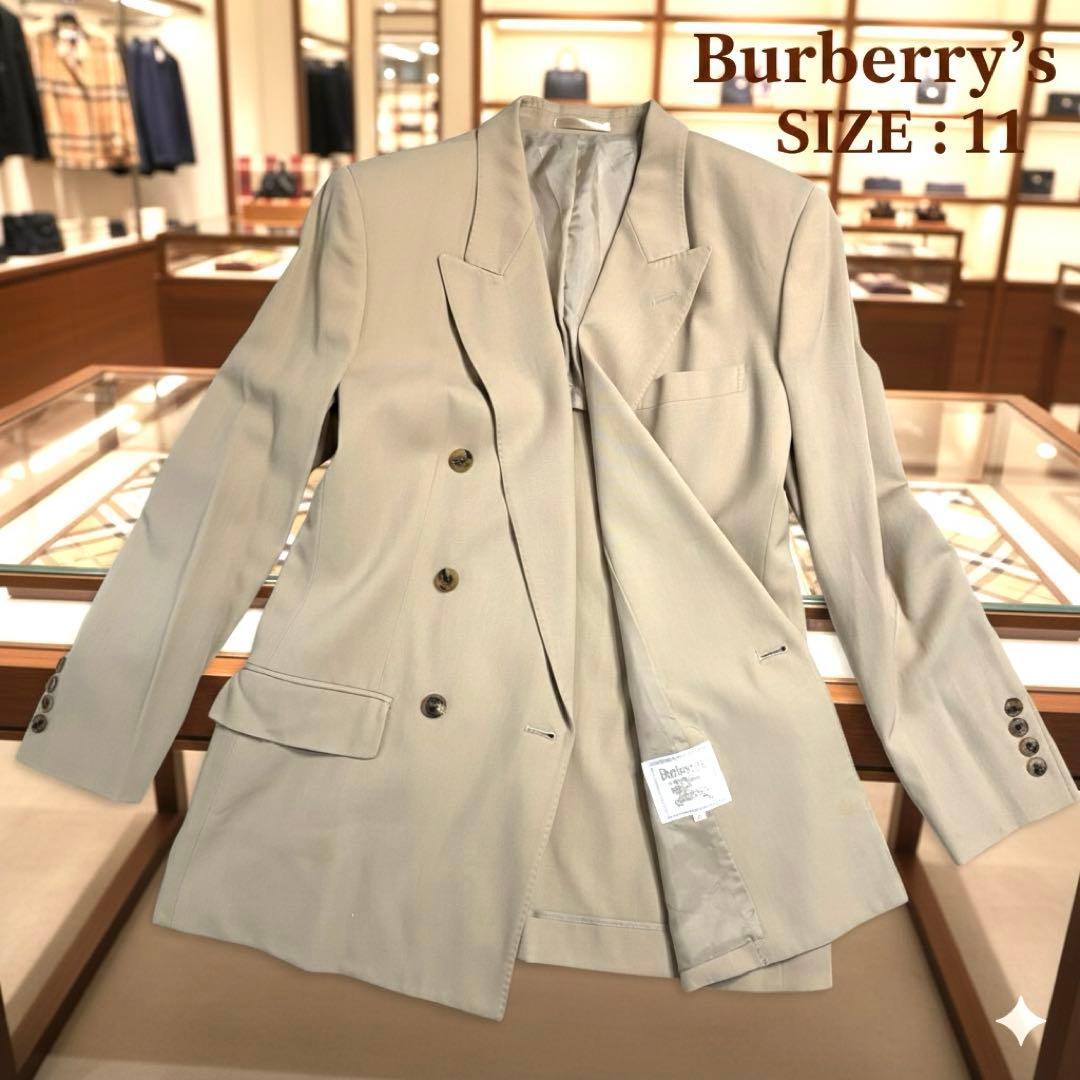 Y2K Burberry's ダブルブレストジャケット 大きいサイズ ベージュ