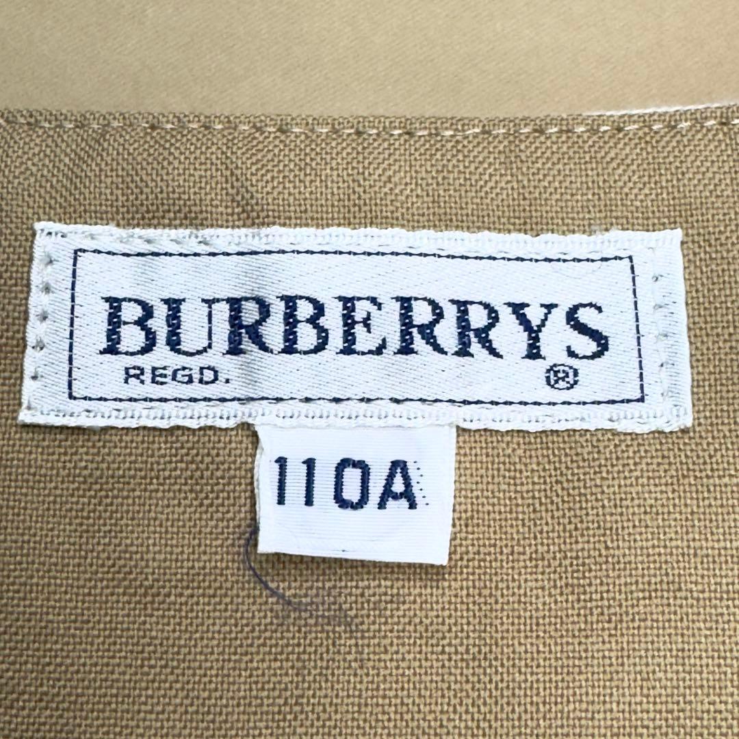 【美品】バーバリー セレモニー 3点 セットアップ リボン付 金ボタン 110