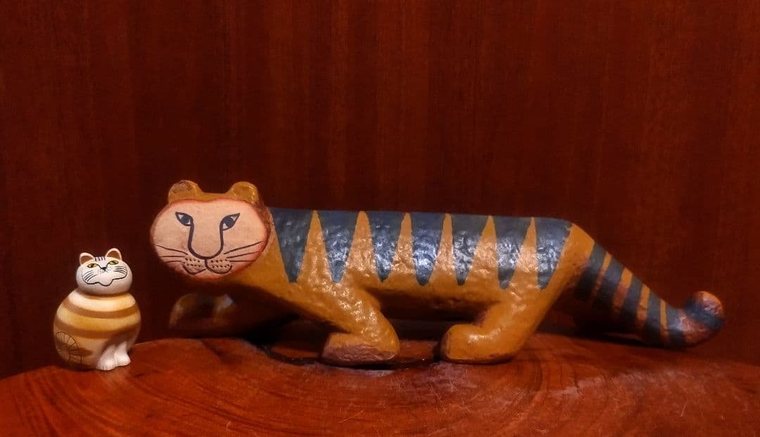 リサラーソン タイガー＆ミアガチャ 新品 北欧 美品