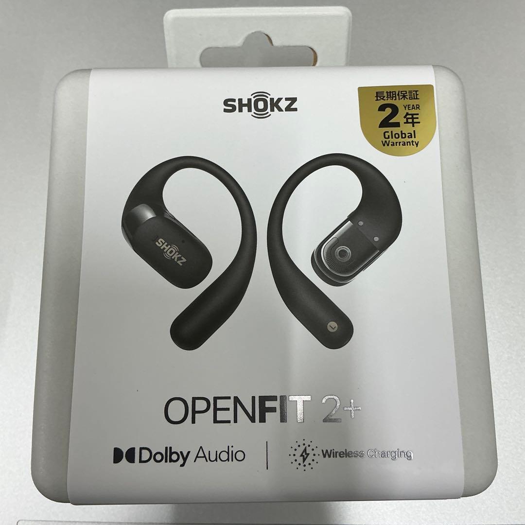 SHOKZ OPENFIT 2+ ブラック　新品未開封　購入証明書付き