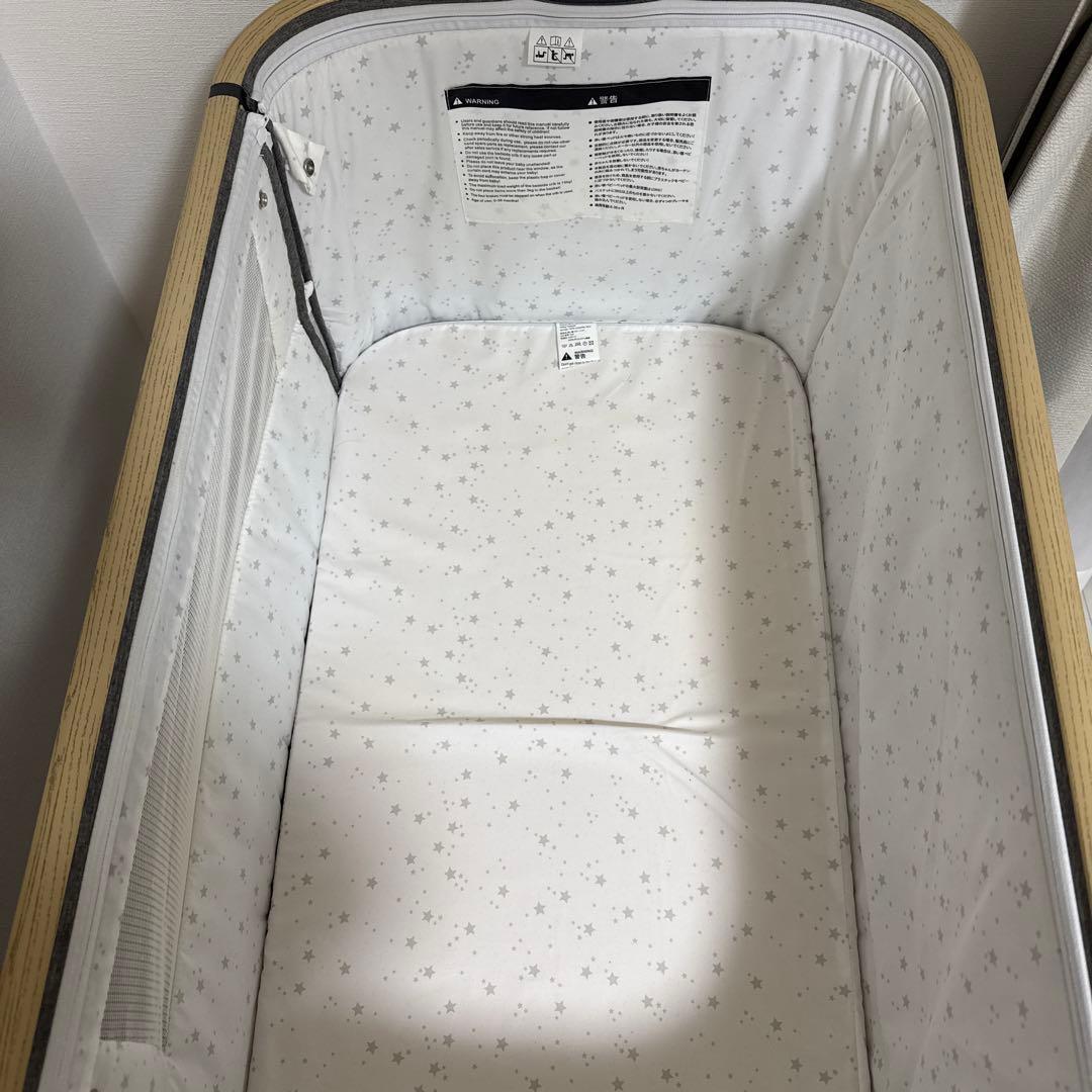 HZDMJ　グレー　ベビーベッド