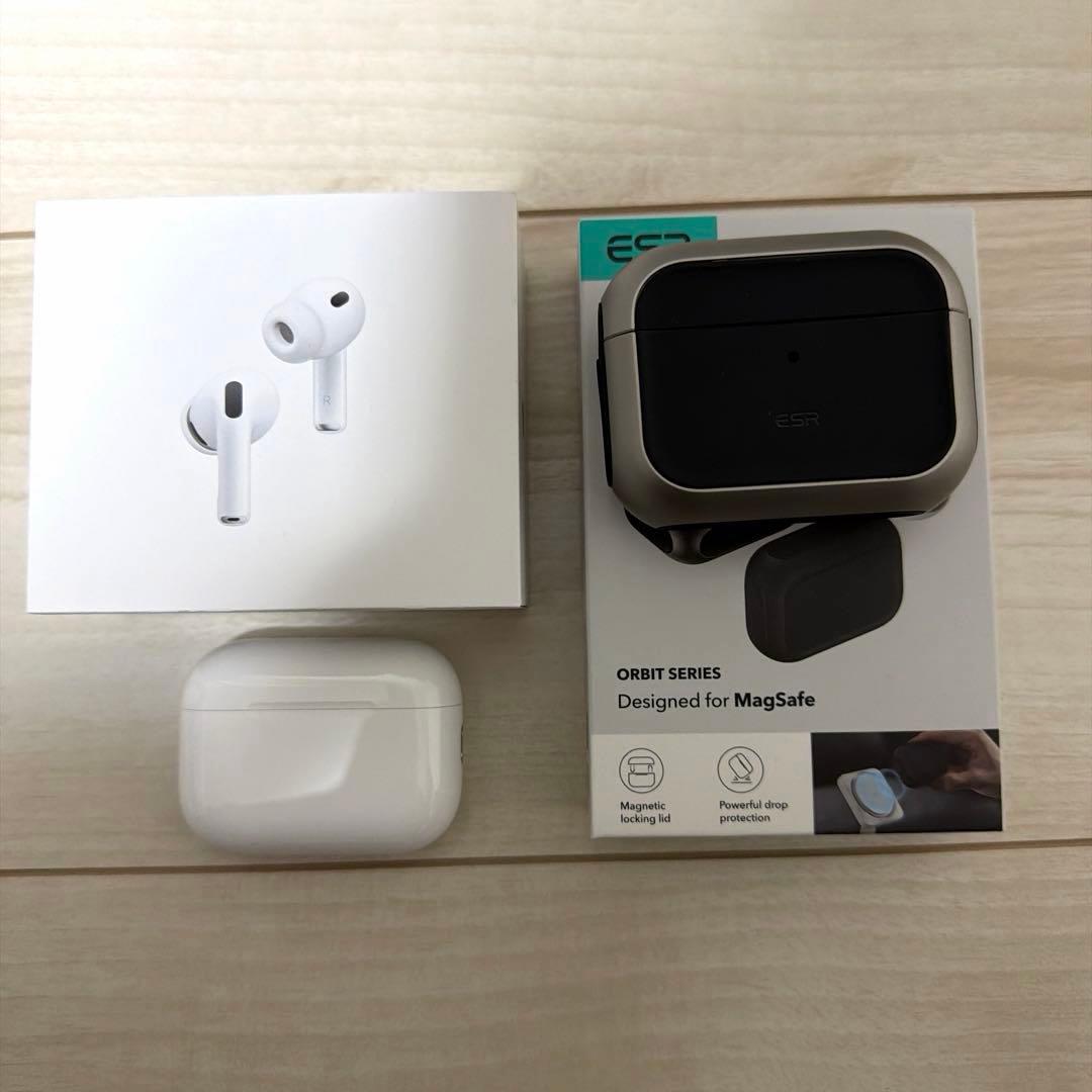 美品 Apple AirPods Pro3 ESRケース付き