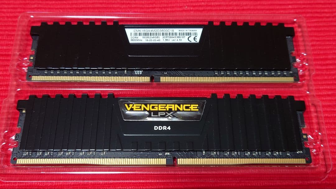 Corsair LPX DDR4ー3600mhz 16GB (2x8GB)