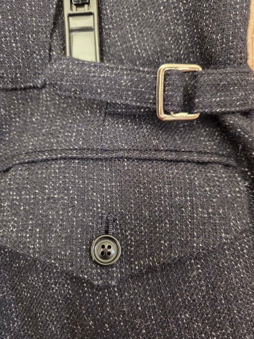 ulterior ネイビー ウール スラックス