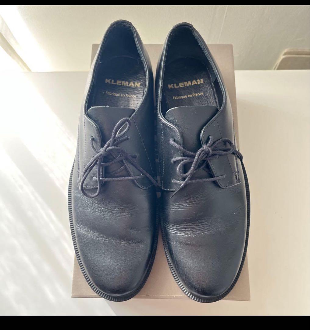 KLEMAN ブラックレザー　DANON 25cm 39 Bshop