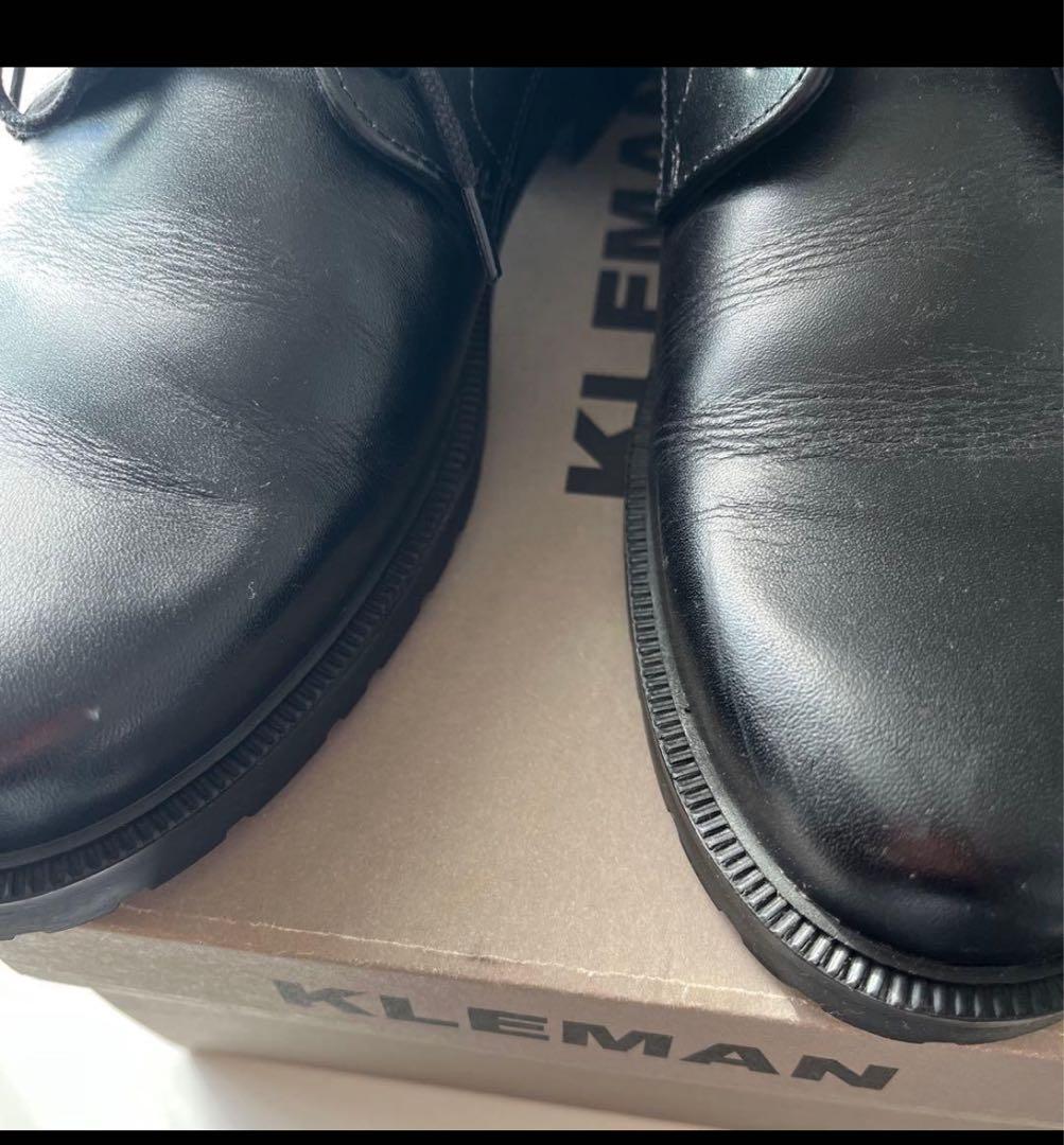 KLEMAN ブラックレザー　DANON 25cm 39 Bshop