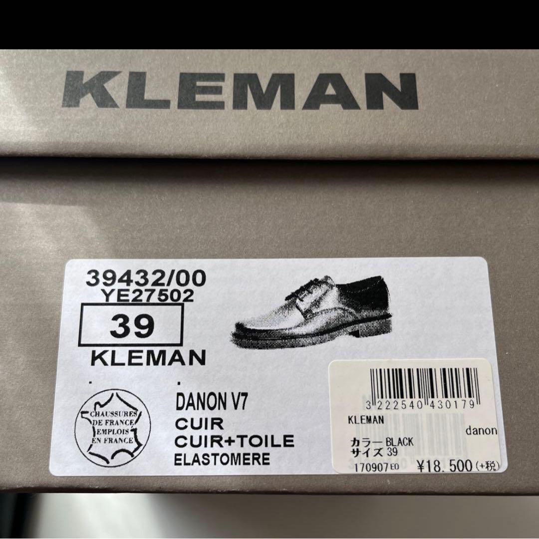 KLEMAN ブラックレザー　DANON 25cm 39 Bshop