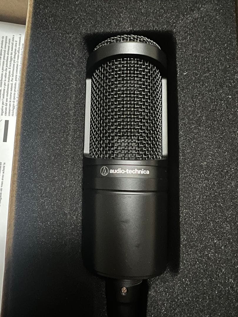 【ほぼ新品】audio-technica AT2020 コンデンサーマイク