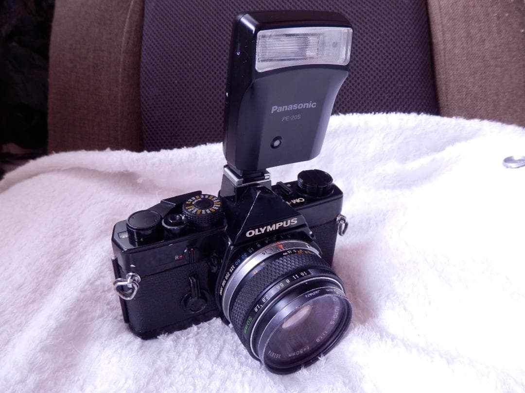 ❤️動作品★50mm付き❤️オリンパスOM-1掃除済★大口径レンズ★ストロボ付き