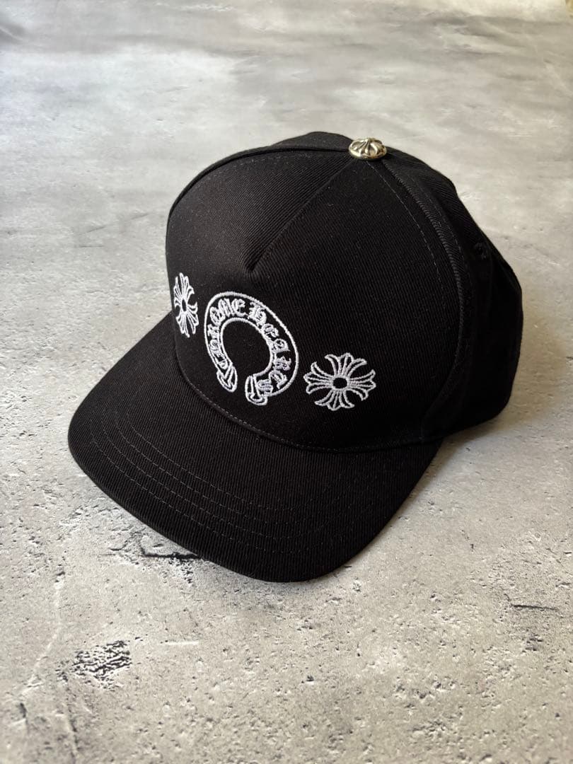 クロムハーツ 　デニムトラッカー 　CHプラスホースシュー　デニムキャップ　帽子