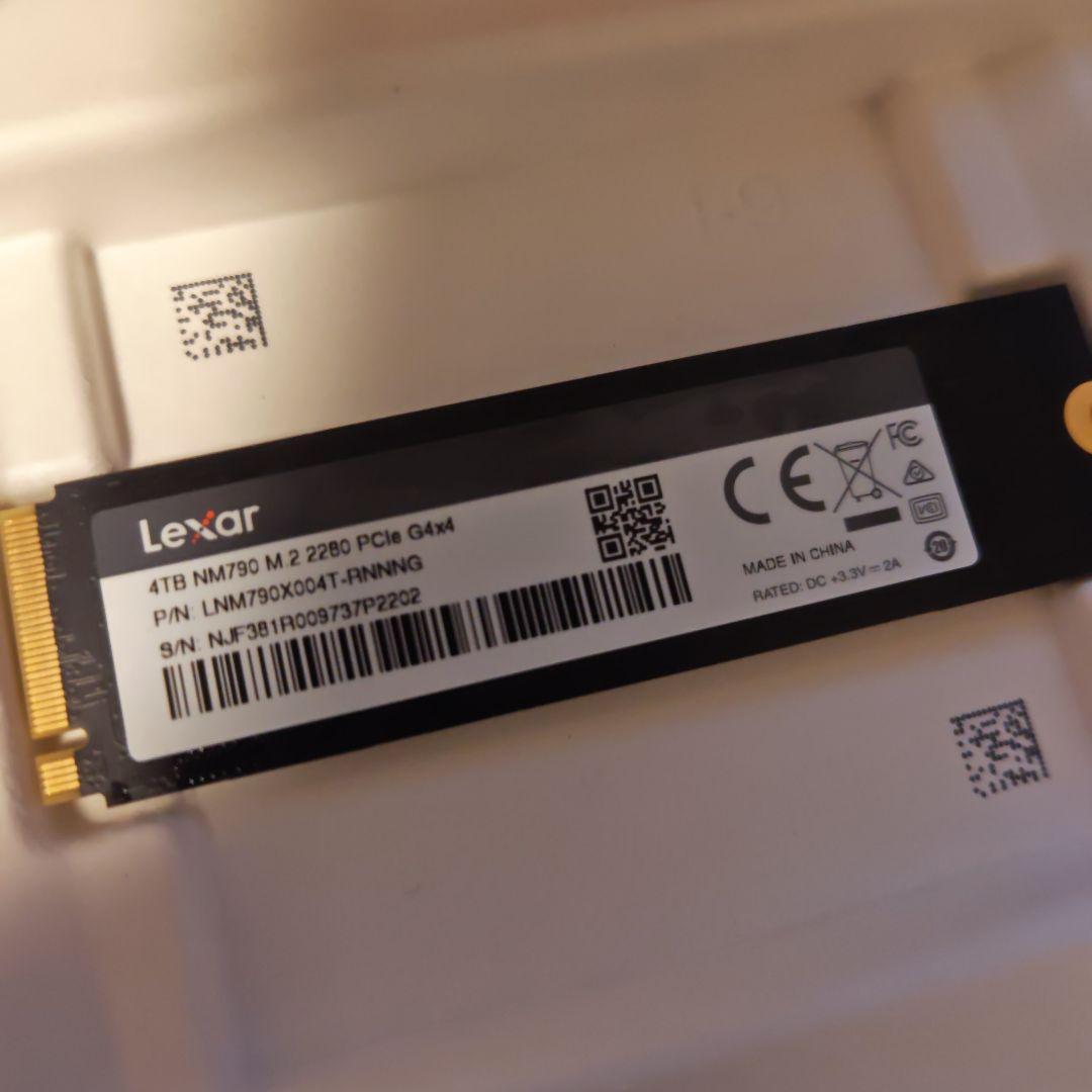 内蔵型SSD Lexar NM790 4TB M.2 SSD