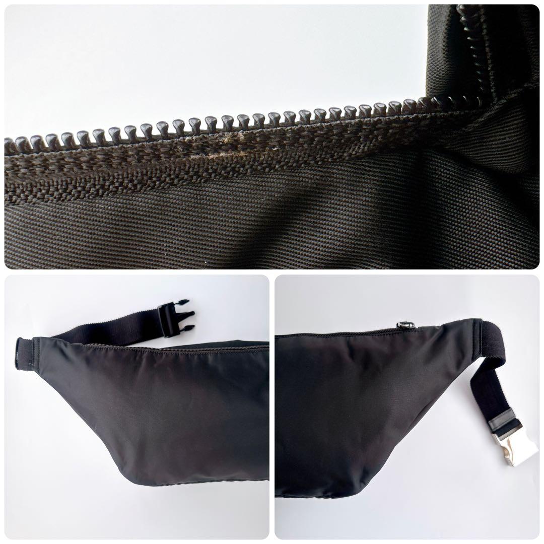 プラダ テスート モンターニャ トライアングル ウエスト ボディ ヒップ バッグ